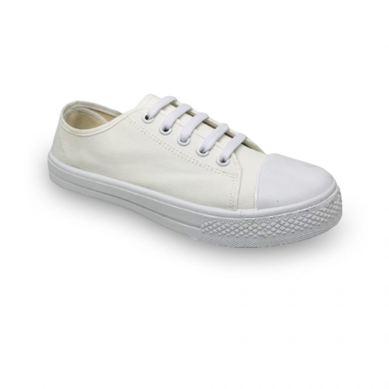 Bata Textile White Canvas Shoes Conquerer bata.lk