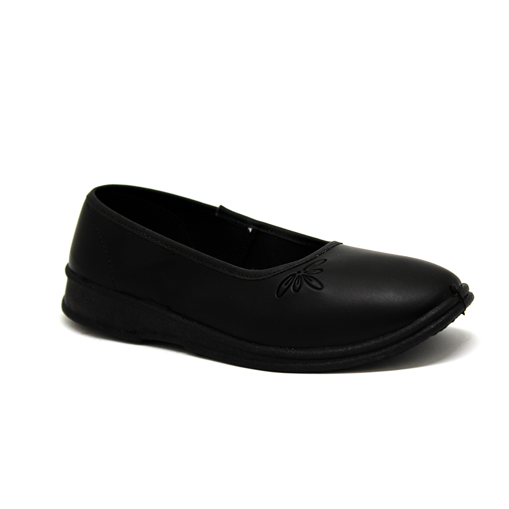 ladies black court shoes