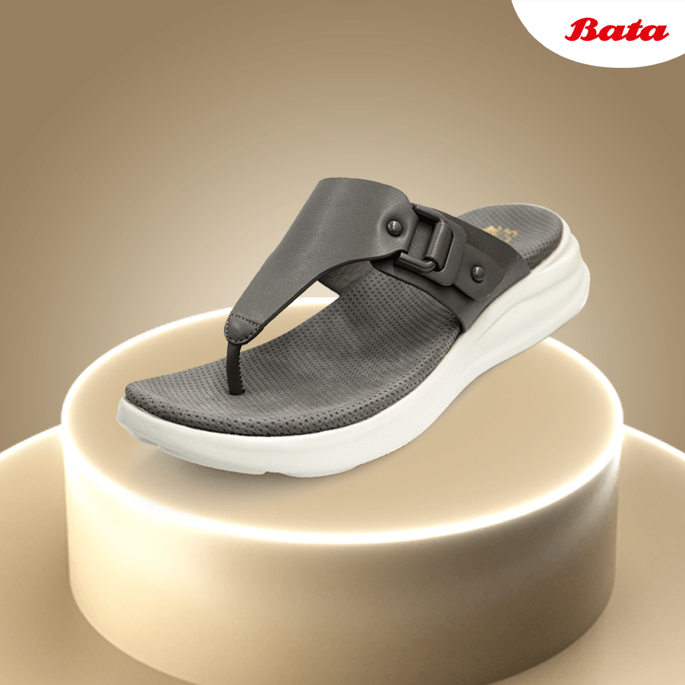 Bata Comfit Grey Sandals for Ladies – CRISE