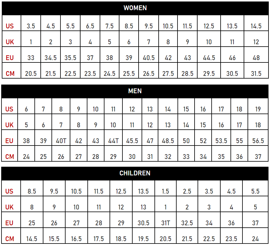 Size Chart 58 OFF Www pinnaxis