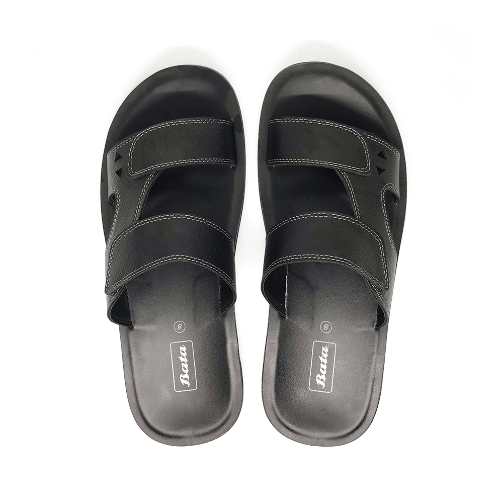 Bata Men's Laser cut Black Sandals – Damien | bata.lk