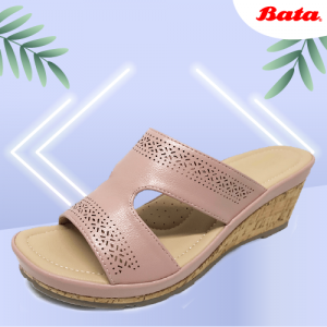 Bata Comfit ladies Pink laser cut wedge sandal – CAMBREE