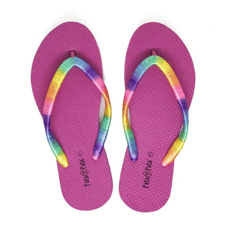 Pink Flip Flop Rainbow Pink Batalk 9176