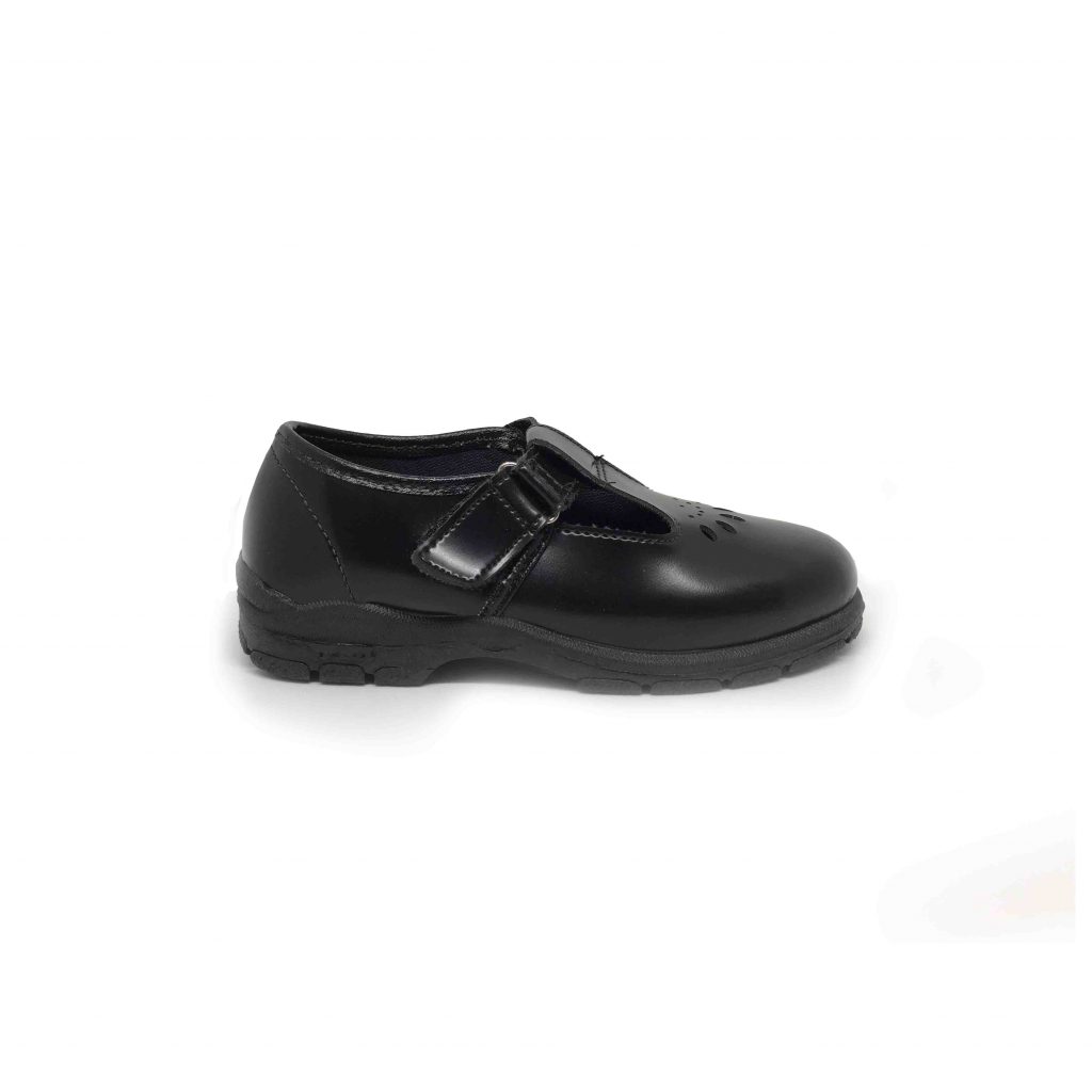 Bfirst Black Girls School Shoes Sanny T Bar bata.lk