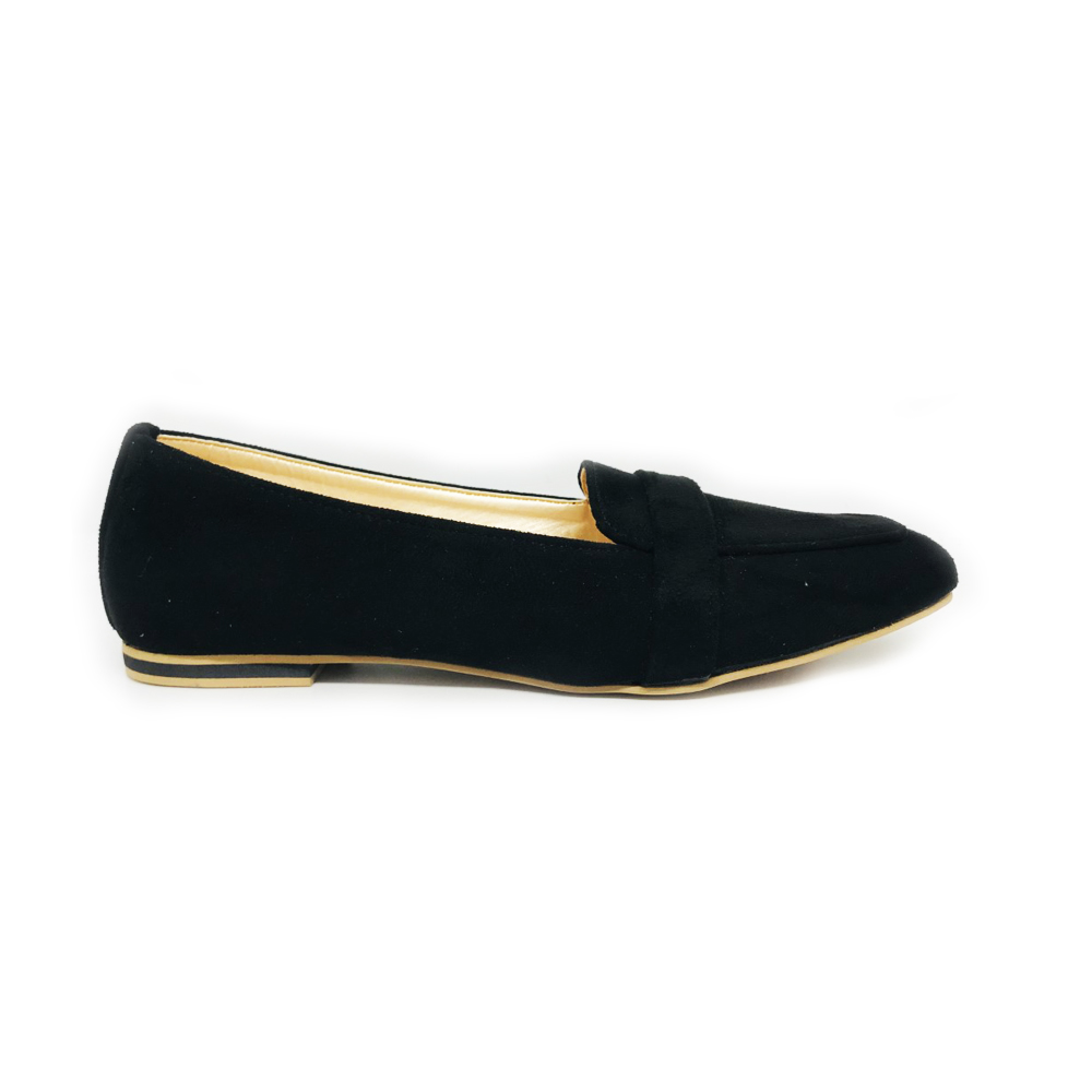 Bata Womens Black flat loafers – Heally | bata.lk