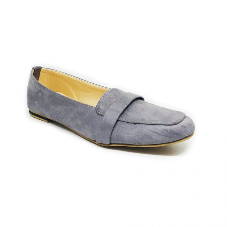 Bata Women’s Grey flat loafer – Heally - bata.lk