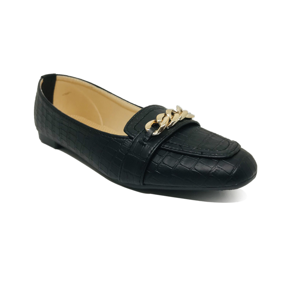 Bata Womens Black flat loafers – Brielle | bata.lk